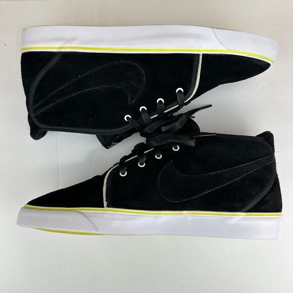 Nike Toki Mid Trainers Suede Leather Mens Black/Green size 12 main image 11